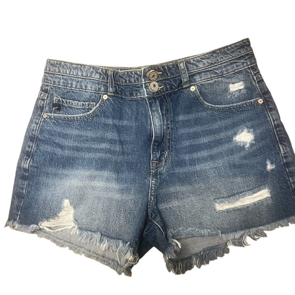 KanCan Estilo Distressed Raw Edge Denim Shorts 9/28